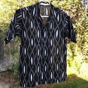 Camp collar Perry Ellis shirt